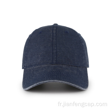 casquette de baseball en toile de bambou avec boucle en métal